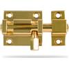 Amig - Catenaccio Porta - Modello 700 - Realizzato in Ottone - 50 mm - Viti incluse - Ideale per Porte Interne - Finitura: Lucida
