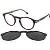 Carrera CA 297/CS 086/UC | Occhiali da Vista con Clip da Sole | Prova Online | Unisex | Plastica | Panthos | Marrone, Havana | Adrialenti
