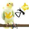 Dnoifne Pet Parrot Bird Harness and Leash, Adjustable Training Design Anti-Bite, Bird Nylon Rope with Cute Wing for Parrots, Suitable for Alexandrine, Scarlet, Keck, Mini Macaw and Same Size Birds (giallo)