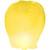 PARTYLANDIA CF 10pz Lanterna Cinese, Biodegradabile, Mongolfiera Volante Pallone Aerostatico Cielo Feste Sky Lantern (Giallo)
