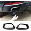 DIYUCAR Per X5 F15 2014-2018 X6 F16 2015-2019 Tubo di Scarico Gola Coda Copertura Trim Nero (Versione Regolare))