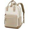 LOVEVOOK Zaino Porta PC Donna, 15.6 Pollici Zaino da Viaggio Scuola Università Grande, Impermeabile Zaino Lavoro Ufficio Antifurto Elegante, Computer Laptop Travel Backpack Waterproof Cachi