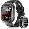 CBLBKID Smartwatch da uomo con funzione telefono 1,8 Touchscreen Fitness Watch IP68 Sport Watch con frequenza cardiaca SpO2 Sleep Monitor 14 giorni di batteria per Android iOS Smart Watch Men(Nero)