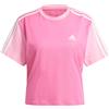 Adidas Essentials 3-Stripes T-Shirt Crop Donna