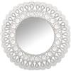 DRW Specchio da parete in metallo e acrilico trasparente, 50 cm, INT 25 cm