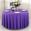 Lukery Tovaglia Rotonda Lavabile, Tovaglia Antimacchia Colori Solidi Tovaglia, Durevole Tovaglie per Protezione Tavolo per Casa Ristorante Partito (Diametro 220cm,Viola)