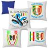 Brollogroup Cuscino Calcio Scudetto Inter-Nazionale Campioni D'Italia 2024 20 Scudetti Seconda Stella 38x38 cm PS 10746-INT01
