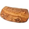 Cleminson - 30 x 16 cm - Tagliere in legno d'ulivo rustico per tagliare, servire e antipasti