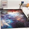 Safavieh Tappeto Contemporaneo per Soggiorno, Sala da pranzo, Camera da letto - Galaxy Collection, A Pelo Corto, Viola e Multi, 122 X 183 cm