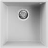 Elleci LGQ10268BSO Lavello da Incasso 1 Vasca Sottotop 44 x 44 cm finitura Granitek Matt Bianco 68 Quadra 102 SOTTOTOP