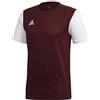 adidas Estro 19 Jersey Maglietta, Maroon/White 01, 7-8 anni Unisex - Bambini e ragazzi