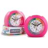 TRENDHAUS 406408-Sveglia analogica per Bambini, con Luce e Funzione Snooze, al Quarzo, Ragazzi, Colore Rosa, 1