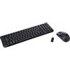 Logitech MK220 Combo Tastiera e Mouse Wireless Compatti per Windows, Layout ‎Francese AZERTY - Nero