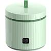 TOKIT Cuociriso PRO 1,5L Rice Cooker Mini, Risottiera Elettrica con Pulsante Touch Display per 1-3 Person Interno Antiaderente Rivestito in Ceramica Regalo Donna Uomo Coppia Alunni (Verde di Avocad)