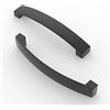 FURNIWARE 10 pezzi maniglia per armadio, Distanza tra i fori 128 mm, maniglia ad arco per armadio da cucina, per porta dell'armadio da cucina, cassetto del comò da camera da letto,Nero opaco