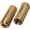 SKIR'CO (30 pz) Ancoraggi a incasso in ottone M10 x 32 mm, manicotto per bulloni, tasselli a espansione, ancoraggio per muratura in calcestruzzo