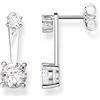 Thomas Sabo Orecchini Bianco Zirconia Cubica da Donna Argento 925