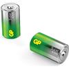 GP D Mono Batterie GP Alkaline Super 1,5 V, 2 pezzi