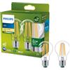 Philips Lighting LED Lampadina a Goccia Classe A Efficent, 2 Pezzi, 60W, E27, Luce Bianca Calda