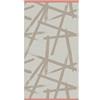 Fusion Bagno - Leda - Asciugamano 100% cotone jacquard - 50 x 90 cm in naturale/corallo