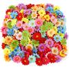 MWOOT 100 Pezzi Fiori Artificiali, Fiori Finti per Decorazioni, Teste di Fiori Margherita Finti per Fai da te Corona Torta Bouquet Da Sposa Matrimonio Festa Casa Giardino