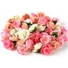 MUYAPAY 80 teste di rose artificiali artificiali per fai da te, bouquet di nozze, feste, decorazione per la casa (4 colori)