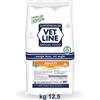 Vetline adulti taglia piccola pesce 12,5kg Crocchette Cane