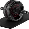 ROMIX AB Roller, Professionale Ruota per Addominali con Supporto per le Ginocchi Tappetino Uomini Donne, Addominale AB Wheel Trainer Muscolare Perfett per Palestra Casa Esercizio Fitness Allenamento