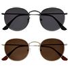 OPULIZE Sol 2 Pacco Anni '60 classici Retrò Giro Canna Di Fucile Opaca Oro Uomo Donna Lettori Sole Occhiali Da Lettura SS94-79 +3,50