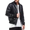 Evoga Giubbotto giacca uomo in ecopelle College casual giubbino bomber (3XL, Nero)
