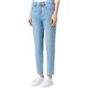 ARMANI EXCHANGE Jeans Donna a Vita Alta, Tessuto 100% Cotone, 5 Tasche, Passanti per Cintura, Chiusura con Patta e Bottone, Colore Indigo Denim Blu Indigo Denim