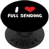 Funny Job Hobby Boss Co-Worker for Men W I Love Full Sending - Cuore - Gioco Gamer Gaming Video PC PopSockets PopGrip Intercambiabile