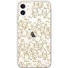 Ert Group custodia per cellulare per Apple Iphone 11 originale e con licenza ufficiale Disney, modello Winnie the Pooh and friends 005 adattato alla forma dello smartphone, parzialmente trasparente