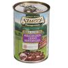 Stuzzy, Cibo Umido per Cani Adulti al Cervo, Monoproteico in Patè (6 Lattine da 400g)