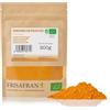 FRISAFRAN | Curcuma in polvere BIO 200g | Digestivo | naturale | Polvere radice di curcuma | macinata | cibo bio | integratore | Curcuma-pura | senza additivi | Origine India