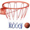 LIFEZEAL Cerchio da basket diametro 45 cm, cestino da basket con rete in nylon, attrezzatura sportiva da basket per interni ed esterni
