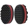 Gobesty Spazzola per capelli in spugna, 2 pezzi Curl Sponge Magic Twist, Spugna per spazzola per capelli Wave Barber, Spugna Afro Curl, Strumento per barbiere Twist Locking Twist