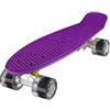 Ridge Skateboards Mini Cruiser Skateboard, Viola/Chiaro, 22