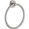 GROHE QuickFix Start, Portasciugamani ad anello metallo, fissaggio nascosto, viti e tasselli inclusi, montaggio semplice con GROHE QuickGlue, 200 mm, Super Steel, 41174DC0