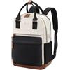 LOVEVOOK Zaino Porta PC Donna, 15.6 Pollici Zaino da Viaggio Scuola Università Grande, Impermeabile Zaino Lavoro Ufficio Antifurto Elegante, Computer Laptop Travel Backpack Waterproof Nero