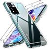 iVoler Anti Ingiallimento Chiaro Cover per Xiaomi Redmi Note 11 PRO Plus 5G (Non per Redmi Note 11 PRO 5G) con 2 Pezzi Pellicola Vetro Temperato, Antiurto Custodia Trasparente Sottile Case