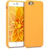 kwmobile Custodia Compatibile con Apple iPhone 6 / 6S Cover - Back Case per Smartphone in Silicone TPU - Protezione Gommata - giallo zafferano