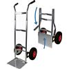 Tecnafood Carrello Portacasse Pieghevole - Ruote Pneumatiche - Portata 200 Kg