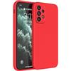 FORLUZ Custodia per telefono per Samsung Galaxy A51 A71 A42 A52 A72 A23 A33 A53 A54 A73 A70 A50 5G A31 A21S A41 A13 Cover in silicone liquido morbido, rosso, per A71(4G)
