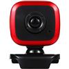 Eighosee Videocamera per computer, USB 2.0 Free Drive Desktop Notebook Video con microfono Microfono Live Webcam (rosso)