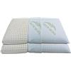 Baldiflex Coppia Cuscini in Lattice, Forma Classica, Fodera Aloe Vera Anallergica Antiacaro Altezza 14 cm