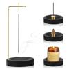 Nakutita Portabastoncini di Incenso 2 in 1, Porta Incenso per Bastone con Base in Legno Fatto a Mano con Bobina cono, Portaincenso a 9 fori Bruciatore di Incenso per Arredamento Casa ufficio Meditazione Yoga