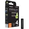 Panasonic Eneloop Pro batteria AAA, 4 pezzi