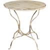 Biscottini Tavolino da balcone L70,5XPR70,5XH70,5 - Tavolo da esterno in ferro battuto - Set giardino esterno - Tavolo giardino - Tavolino esterno - Tavolino pieghevole