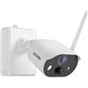 ZOSI 3MP Telecamera a Batteria Ricaricabile, Audio Bidirezionale, Rilevamento di Movimento, Visione Notturna a Colori, Videocamera Esterna, C309